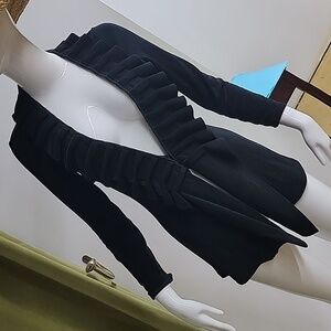 Made in Heaven Pleated Lapel Steampunk Open Cardigan Size Small